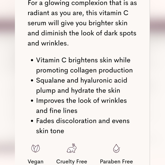 ☆FLEUR & BEE NECTAR of the C VITAMIN C SERUM BNIB*msrp$70☆ - Picture 3 of 5